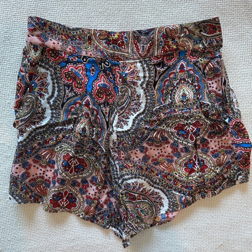 Cleobella‎ Multicolor Paisley High Waist Shorts